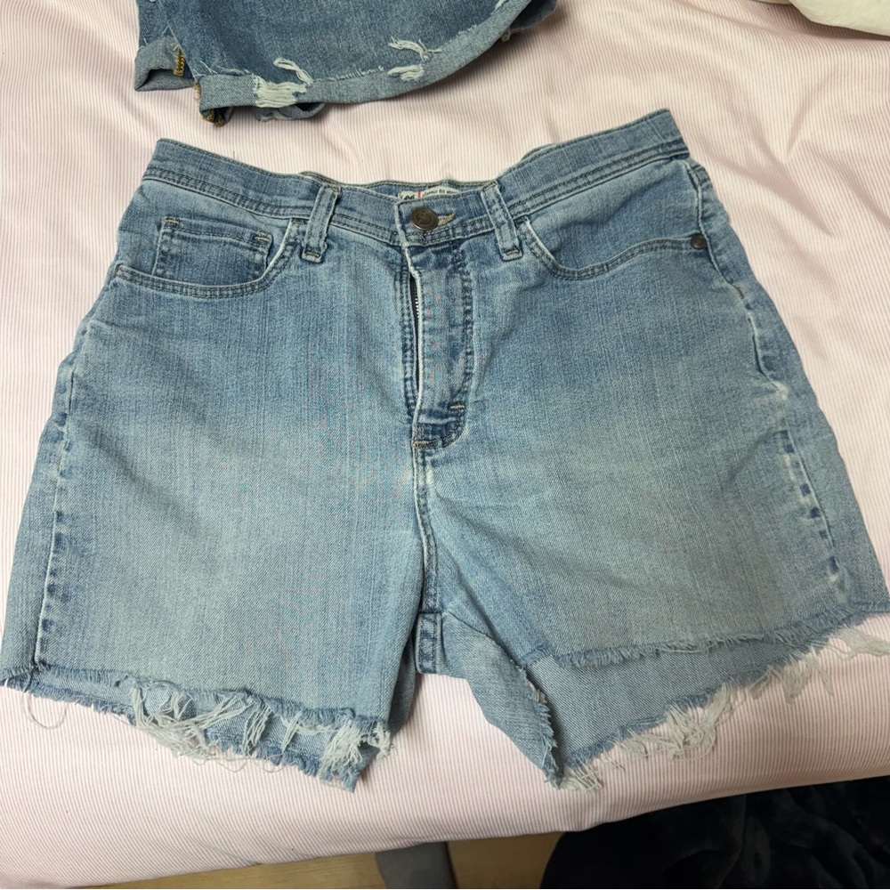Lee Light Blue Jean Shorts